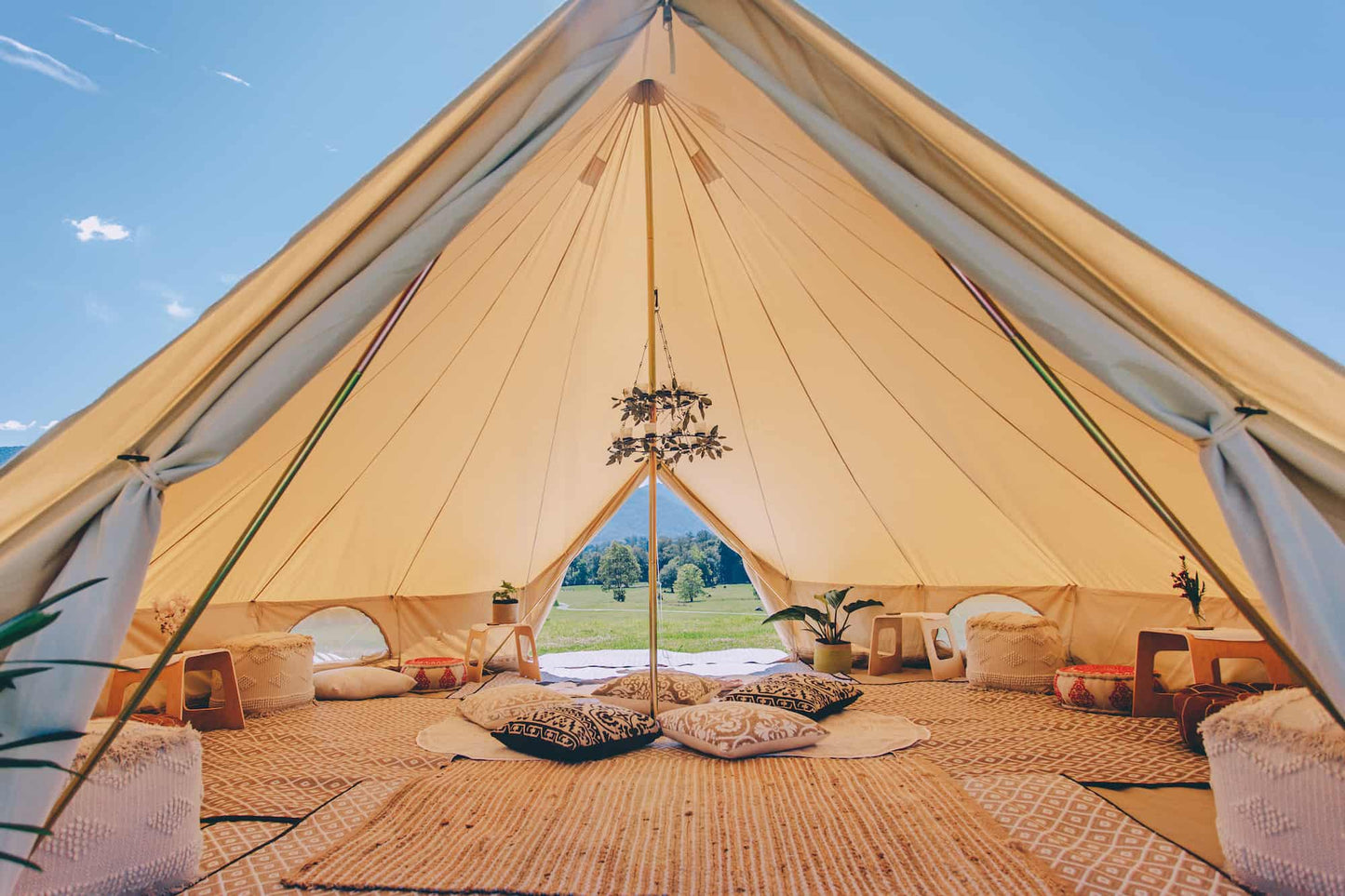 Outdoor Tent 6m Canvas Bell Tent (Double Door)