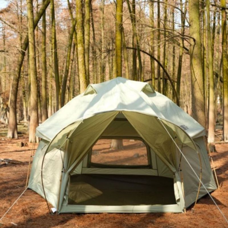 large tents camping Large Space Luxury Frog Hexagonal Tent, Outdoor Family Camping Cabin T – Eco Explore Outdoors
