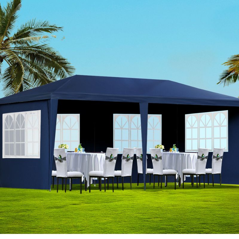 Gazebo Outdoor Marquee Wedding Party Event Tent Camping 3x6m